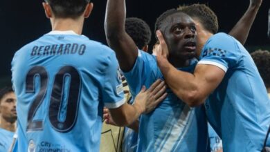 مانشستر سيتي يهزم نابولي بهدفين في افتتاح دوري أبطال أوروبا