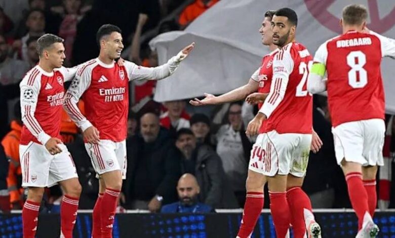 المدفعجية يواصلون التألق الأوروبي بثنائية نظيفة في شباك أولمبياكوس